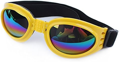 PetsTao Pet Accessories Glasses Dog Sunglasses-Yellow Foldable Sunglasses Guard Against Sunlight And Wind Fashion Glasses