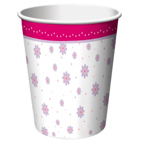 8-Count 9-Ounce Hot/Cold Paper Beverage Cups, Tutu Much Fun