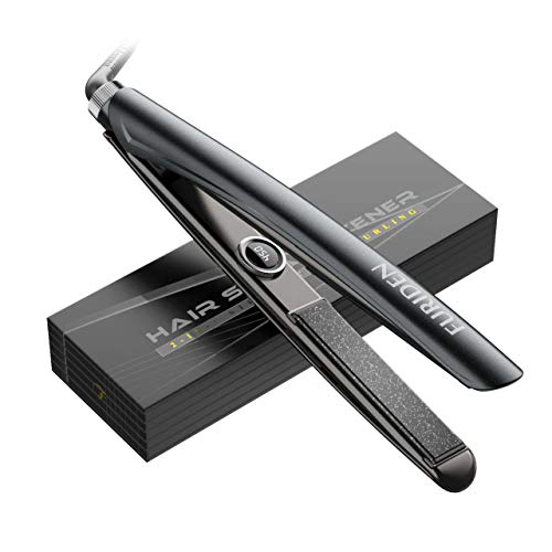 FURIDEN Ceramic Flat Iron Hair Straightener, Best Flat Iron for Thick Hair, Hair Iron Straightener and Curler (Best Flat Iron For Fine Hair 2019)