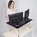 The Executive Stand Steady Standing Desk/Stand up Desk (Black)