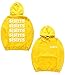 WANGRED Sisters James Hoodie James Sweatshirt Charles Sisters James Apparel Yellow L