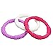 Teething Ring 3 Pack - mooi baby - Baby Teething Rings - GIRL Baby Teether - 100% Silicone Infant Teether - No BPA - Non-Toxic - Soothing Gums - Teether Bracelet - Sensory Rings - Baby Teether Rings