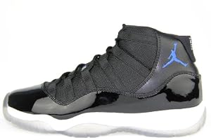 Image of Nike Air Jordan Womens's 100% Authentic DS NIB 11/XI Retro (GS) Big Kids "Space Jam" 2009 378038-041 Black / Varsity Royal / White Leather US4Y