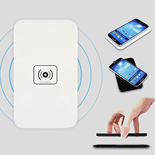 Qi Wireless Power Charger Inductive Mobile Phone Charger for Samsung Note3 S3 I9500 S5 Nexus5 Lumia 920 820 HTC 8x (White)