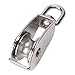 VORCOOL 32mm Swivel Stainless Steel Wire Rope Single-sheaved Pulley Roller