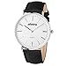 INFANTRY Mens Black Leather Watch Business Dress Wrist Watches for Men Simple Slim
