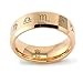 Three Keys Jewelry Abalone Shell Inlay Tungsten Rings 4mm Womens Wedding Domed Band Black/Silver/Rose Gold