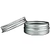 Beauticom Aluminum Silver Tin Metal Storage Containers with Screwtop Lids for DIY Beauty, Cosmetics, Accessories, Travel and More! (12 Pieces, 30G)