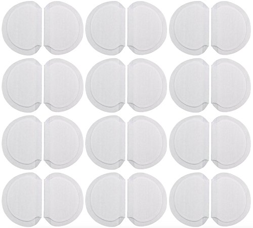 Underarm Perspiration Shield Disposable Absorbent Pads (12 Pairs, Wide) - Invisible Protection Against Armpit Sweat Stains