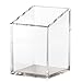 OfficeGoods Acrylic Pen & Pencil Holder - Modern Trapezoid Design - Beautiful Desk Organizer for Home or Office - Contrasting Metal Base - 3