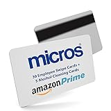 30 Micros Server Swipe Cards (30 Cards) + 5 Alcohol Cleaning Cards For Credit Card Terminals