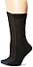 MediPeds womens Peds Crew With Non-binding Top Cushion 4 Pairs diabetic socks and shoe insoles, Black, Men s 6-9 Women 7-10 US