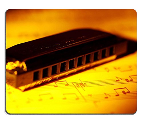 Liili Mouse Pad Natural Rubber Mousepad Harmonica and Sheet Music Photo 220507 - Thumbnail 2