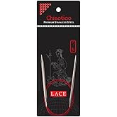 ChiaoGoo RED Lace Circular Needle 40cm 1.50mm - 1pc