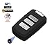Hidden Camera Keychain WiFi DVR Recorder Fuvision 1080P Mini Portable Keyfob IP Camera with Motion Activated and Schedule Recording Built-in Rechargeable Battery Car Key Camera[Video Only]