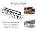 Art Secret Multifunction Nail Free 12-Hook Iron Under Cabinet Mug Hanger (Brown)