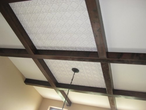 Ceiling Tile 142 White Matt Glue Up Plastic 2x2 Fire Rated Can Be