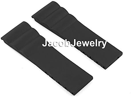 24mm Black Rubber Silicone Strap Band Belt for fit BRT Bentley Series Watch