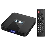 TICTID [1GB+8GB] X8T Android 7.1 TV Box Quad core ARM Cortex-A53 802.11b/g/n 2.4G WiFi 4k2k H.265 Decode Smart TV Box 10/100M LAN Port Android Box