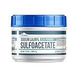 Sodium Lauryl Sulfoacetate (SLSA) (1.5 lb (24 oz)) by Earthborn Elements, Resealable Tub with Scoop, Bath Bomb Additive, Gentle on Skin, Long Lasting Foam & Bubbles