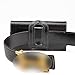 Tading iPhone SE Case, Premium Leather Belt Clip Holster Pouch with Belt Loop for Apple iPhone SE 5S 5 5C Phone with Slim Case (Not Fit Heavy Duty Otterbox Defender Commuter Case) Horizontal/Black