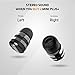 Rowkin Micro Touch Control True Wireless Earbuds Headphones: 15+ Hours Bluetooth 5 Smallest Mini Earphones & Charging Case. Deep Bass Sound Headset, Mic & Noise Reduction (Mini+ Black)