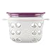 Lifefactory, Cup Glass Food Storage Optic White Huckleber