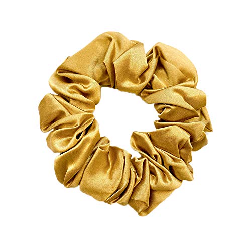 Jasmine Silk Pure Silk Charmeuse Scrunchie - Scrunchies For Hair (Taupe) — image 1