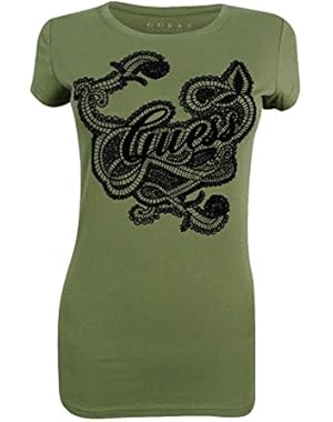 Women's Text Lace Logo Top