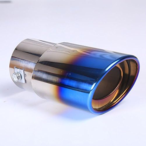 Leaftree - Universal Chrome Car Exhaust Pipe Throat Tail Muffler Tips Face-lifting