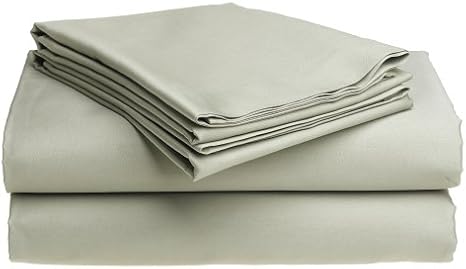 Amazon Com Pacific Coast Feather Sealy Best Fit 330 Thread Count Cotton Sateen Queen Size Sheet Set Sage Home Kitchen