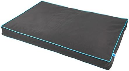Totally Pooched Explore Standard Dog Bed with EVERFRESH Probiotic Technology for Natural, Non-Toxic Odor Control- Blue, Medium