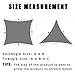 SUNNY GUARD Sun Shade Sail 20'x20'x20' Triangle Sand UV Block Sunshade for Backyard Yard Deck Patio Garden Outdoor Activities and Facility(We Make Custom Size)