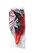 SACASUSA (TM) Large Red and Black Feather Hand Fan for costume, party, halloween