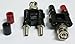2pcs BNC Male Plug to 2 x 4mm Banana Female Socket Binding Post Adapter