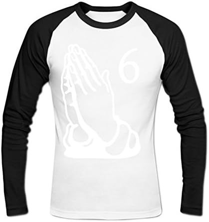 Ggyui Men's 6 Pray Hands Octobers OVO DRAKE Owl Xmax Baseball T shirt XL White