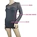 Seamless Sheer Long Sleeve Mesh Sweetheart Neckline Blouse Top Shirt Xs-L