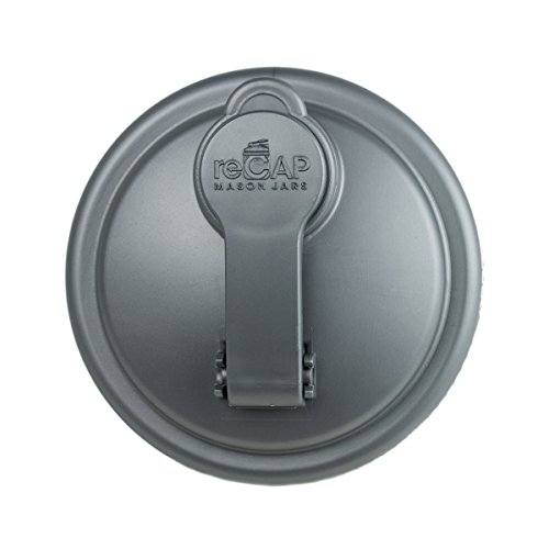 reCAP Mason Jars Pour, Wide Mouth, Canning Jar Lid, Silver