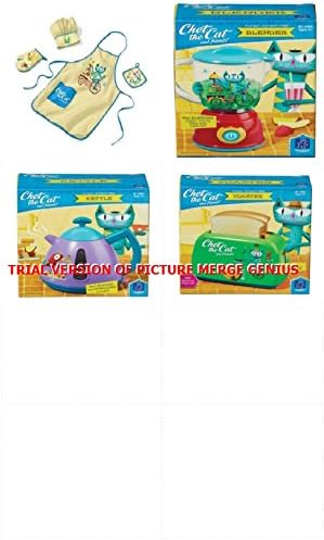 Educational Insights Chet the Cat Toy Cooking Bundle - Toaster, Blender, Kettle, and Chef Wear