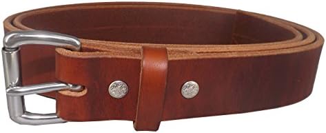 Amish Handmade Leather Heavy Duty Work Tool Gun Belt W150P (38", Medium Brown)