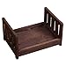 Newborn Props Photography Bed Baby Photo Small Wooden Posing Baby Photography Props Bed Baby Photo Studio Props for Photo Home Accessories (Coffee)