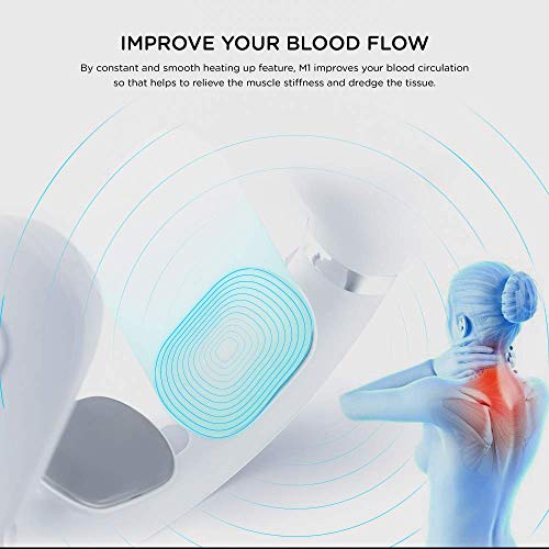 Tunnu Neck Massager for Pain Relief, Deep Tissue with Heat, Hands-Free Portable, 5 Modes 16 Levels Hand Massage Simulation, Intelligent Massage for Sore Relief, A Gift with Free Handbag