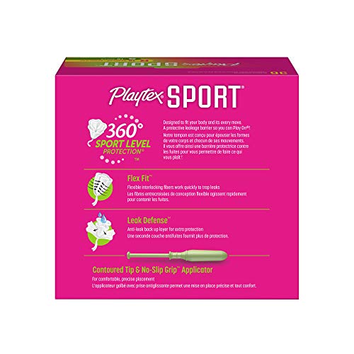 Playtex Sport Tampons with FlexFit Technology, Regular and Super Multi