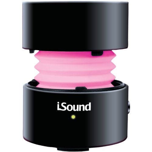 iSound Fire Waves Bluetooth Speaker with microphone and changing LED light effects (black)