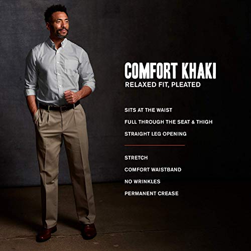 Relaxed Fit Comfort Khaki Pants 