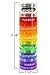 GMS Extra Small Rainbow 7 Day Stackable Pill Case Tower for Vitamins, Supplements, Medication, Prenatal and Postpartum Care
