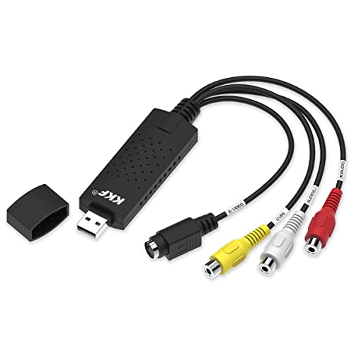 KKF RCA AV to USB Converter, Convert Analog Video to Digital, USB 2.0