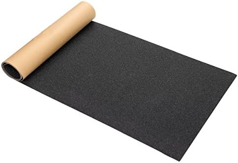 DarkWolf Skateboard Grip Tape Sheet Black Skateboard Grip Tape 9" BUBBLE FREE