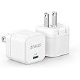 [2-Pack] USB C Charger, Anker 20W Fast Charger with Foldable Plug, PowerPort III 20W Cube Charger for iPhone 12/12 mini/12 Pr