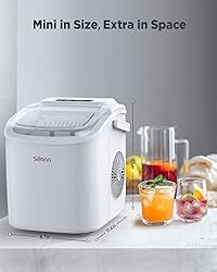 Silonn Countertop Ice Maker, 9 Cubes Ready in 6